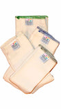 Organic Cotton Nappy Prefolds - 6 pack