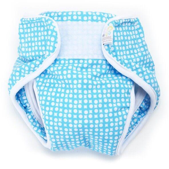 Real Nappies reusable cloth nappies-Splash Wrap Swim Nappy-Blue