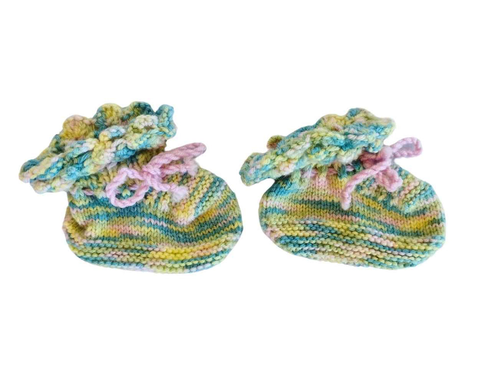 Meadow Baby Cardigan and Booties Set Pure Wool