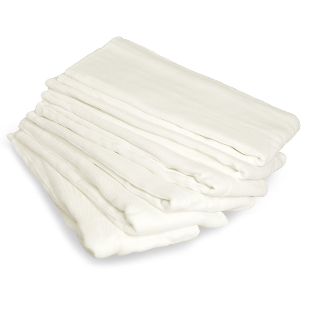Real Nappies reusable cloth nappies-Cotton Nappy Prefolds - 6 pack-