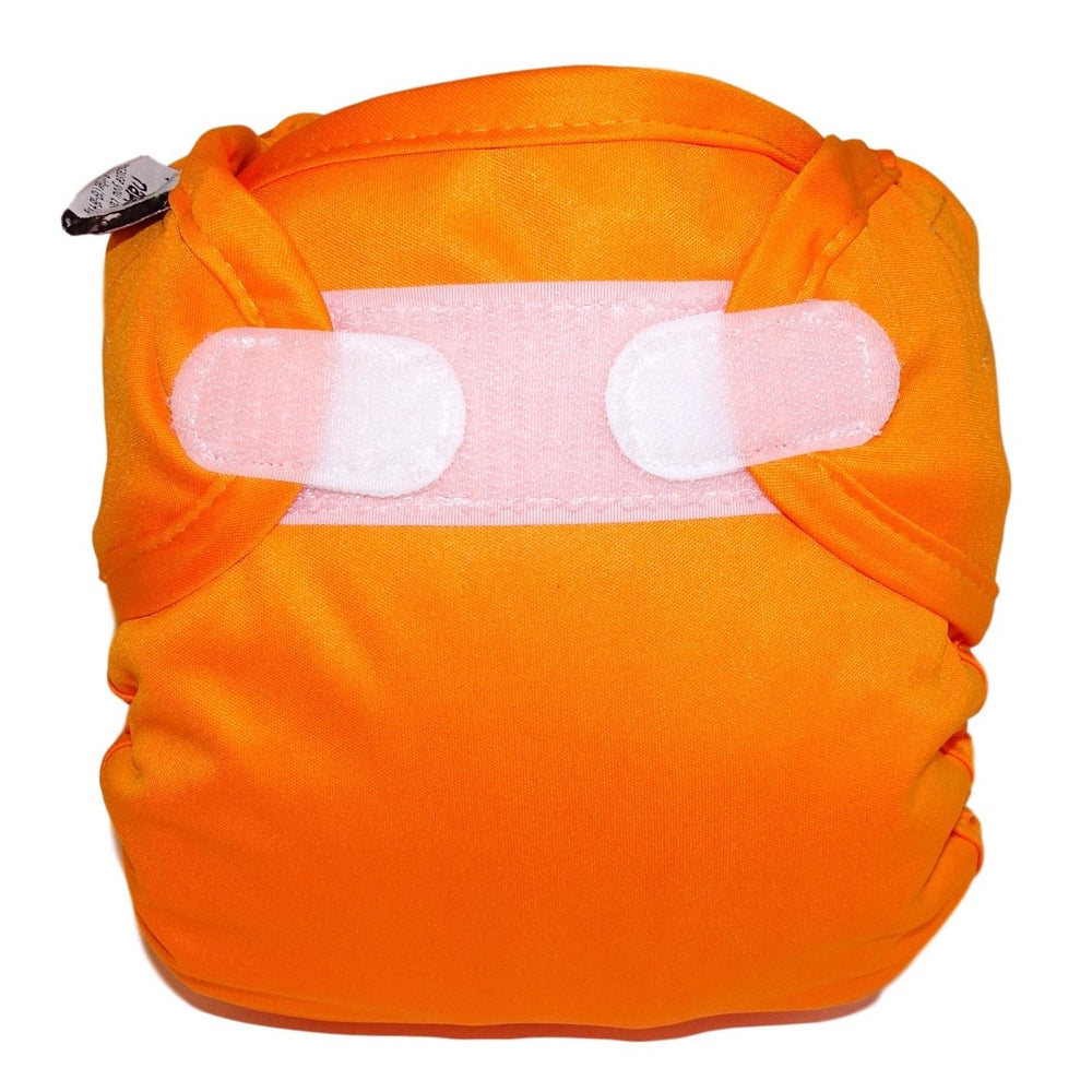 Real Nappies reusable cloth nappies-Snug Wrap Nappy Cover - CRAWLER (8-14kg)-Orange